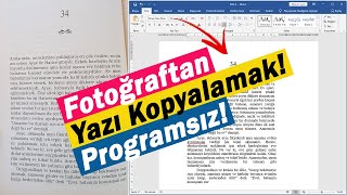 Fotoğraftan Yazı Kopyalamak  Fotoğraftaki Yazıyı Metne Çevirme  Programsız [upl. by Imis174]