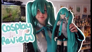 Hatsune Miku Cosplay Review amp Try On Miccostumes [upl. by Foulk558]