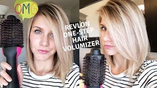 REVLON ONE STEP HAIR DRYER  Salon Style Blowout At Home [upl. by Aronael]