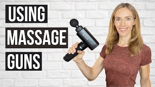 MASSAGE GUNS How To Use Them [upl. by Bellina]