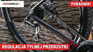 Regulacja przerzutki tylnej w rowerze [upl. by Alleuqcaj]