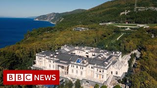 Vladimir Putin Russian palace in Navalny video not mine  BBC News [upl. by Lladnar393]