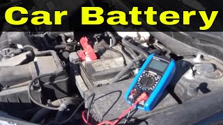 Testing A Car Battery With A MultimeterSuper Easy Tutorial [upl. by Sgninnej]