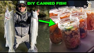 CANNING FISH Winter Steelhead Fishing amp DIY Canning HowTo [upl. by Learsiy]