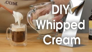 DIY whipped cream in 60 seconds [upl. by Ateval105]