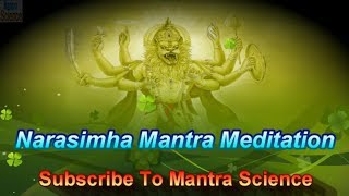 Narasimha Mantra Meditation  Ugram Veeram Mahavishnum  Sankkrit amp English Text Version [upl. by Eirbua]