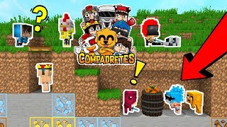 EL MEJOR ESCONDITE DE LOS COMPAS EN MINECRAFT 😱😂 COMPADRETES [upl. by Paucker258]