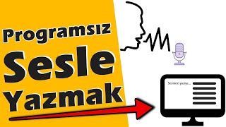 SESİ YAZIYA ÇEVİRME PROGRAMSIZ  ÇOK KOLAY💯 [upl. by Ty]