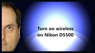 Turn on wireless on Nikon D5500 [upl. by Annoyt945]