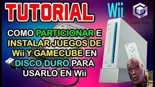 Como particionar formatear y meter juegos a DISCO DURO para usar en Wii  KX [upl. by Aurelio]