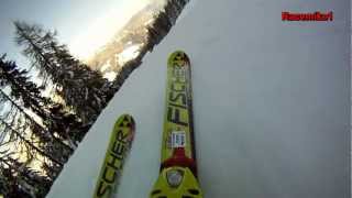 Ski very fast  Flachau Wagrain Rote 8  Ski Amadé Austria  GoPro HD Hero [upl. by Adrianna]