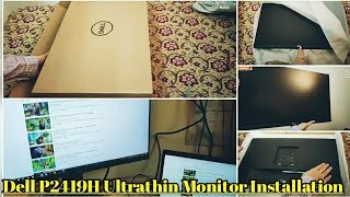 Dell P2419H Monitor  Unboxing and Installation [upl. by Locklin]