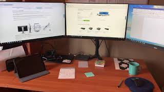 How to set up multiple Dell 24” Display Monitors using Dell Business Dock  WD15 with 180W adapter [upl. by Aphra]