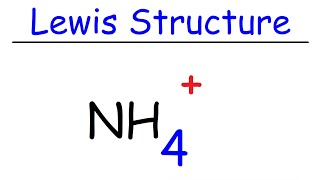 NH4 Lewis Structure  Ammonium Ion [upl. by Chap]