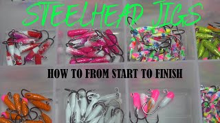 MAKING STEELHEAD JIGS  Step by step from start to finish [upl. by Anneliese]