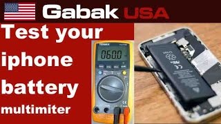 How to check iPhone battery with a multimeter [upl. by Selinda349]