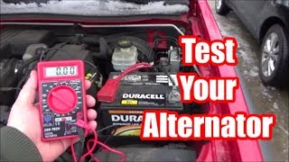 How to Test Your Alternator  Battery with a Multimeter from Harbor Freight [upl. by Nodlehs683]