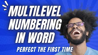 How To Create Multilevel Numbering In Word That Actually Works [upl. by Clinton]