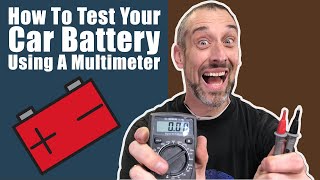 How To Test Your Car Battery Using A MultiMeter Diagnose Starting Issues [upl. by Yltnerb]