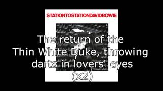 Station to Station  David Bowie  Lyrics [upl. by Fevre]