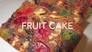 FRUIT CAKE  How to make FRUITCAKE Recipe [upl. by Ennaisoj]