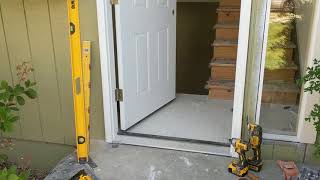 Jeld Wen Front Door Installation  Really crappy products and craftsmanship PART 1 [upl. by Aiak]