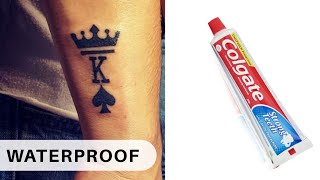 How To Make Temporary Tattoo WATERPROOF [upl. by Ihtac245]