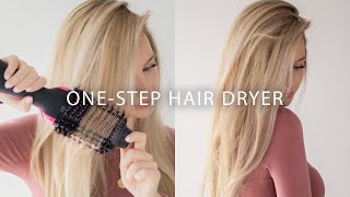 REVLON ONE STEP HAIR DRYER AND VOLUMIZER REVIEW  DEMO [upl. by Lehcor391]