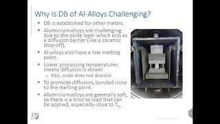 Diffusion Bonding of Aluminium Webinar [upl. by Gosnell]