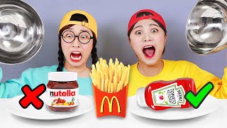 Mystery Sauce Challenge 소스 챌린지 먹방 DONA 도나 [upl. by Zoba]