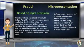 What is Difference Between Fraud amp Misrepresentation [upl. by Hegarty767]