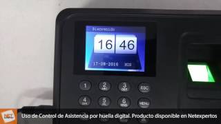 Reloj Control de Asistencia Biométrico  Carga y descarga datos [upl. by Haisa]