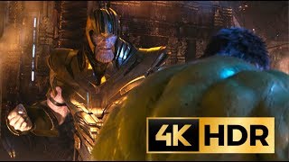 THANOS vs HULK 2019  Fight Scene  AVENGERS INFINITY WAR  4K HDR  219 [upl. by Negeam64]