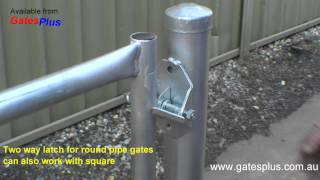 Gate Latch 2 way for round pipe and square [upl. by Jewelle]