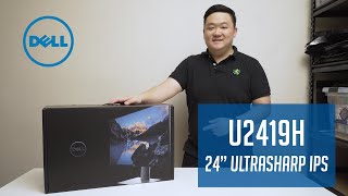 Dell Ultrasharp 24quot IPS Monitor  U2419H  Unboxing amp Walkthrough [upl. by Middlesworth662]