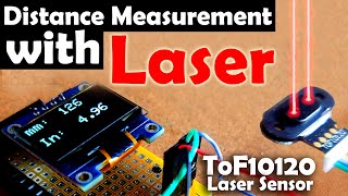 TOF10120 Laser Range Sensor with Arduino to Measure Distance  Oled Display laser for measurements [upl. by Nosam]