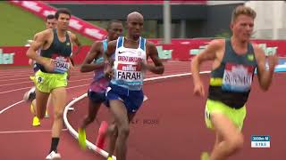 Mo Farah Win Mens 3000m Birmingham Diamond League 2017 [upl. by Lorette]