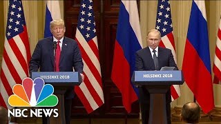 Special Report President Trump And Vladimir Putin Meet In Helsinki Finland  NBC News [upl. by Athena]