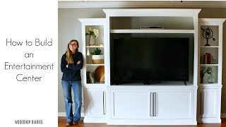 How to Build a Large DIY Entertainment Center [upl. by Pentheas]