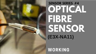 How Optical Fiber Sensor work E3XNA11 OMRON [upl. by Anirba49]