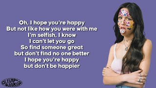 Olivia Rodrigo  happier Lyrics [upl. by Rusel]