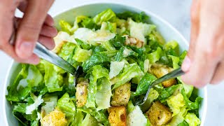 Perfect Caesar Salad Recipe [upl. by Keon]