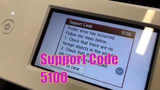 Canon Support Code 5100 fix CR motor wiring error for PIXMA Printers Error 5100 [upl. by Boyt374]