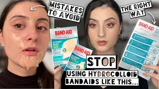 How to PROPERLY USE Hydrocolloid Bandaids  Stop using Hydroseal Bandaids like this [upl. by Mikael53]