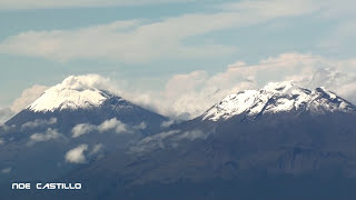 Volcanes Popocatepetl e Iztaccihuatl  Vista despegando del AICM CIUDAD DE MEXICO [upl. by Ettenirt687]