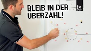 Pressing richtig trainieren  Probleme im Mittelfeldpressing 🤜⚽️🤛 [upl. by Stilla]