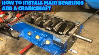 How to install Main Bearings and Engine Crank [upl. by Narud]