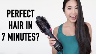 How To Use The Revlon One Step On Dry Hair To Style My Hair In 7 Minutes \\ Tutorial [upl. by Jaye]