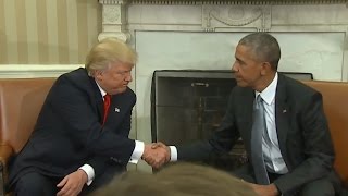 Trump Obama Meet at The White House Full Press Conference [upl. by Biles]