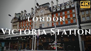 London Victoria Station Walk Through England 4K [upl. by Lisle865]